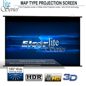 Map type projector Screen 100 Inch