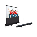 Manual floor rising projection screen 80-Inch