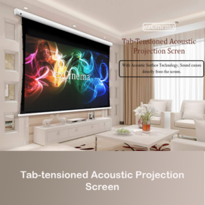 Pro Series Motorized Projector screen, 123-Inch Diagonal In 16:10 Aspect  HD/3D/4K Technology - Elcor screen Manufacturer In India