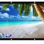 ELCOR Eyelets Projector screens 120 Inch-Diagonal, 6ft.Height x 8ft.width In 4:03 Aspect Ratio, Support HD,3D & 4K Technology