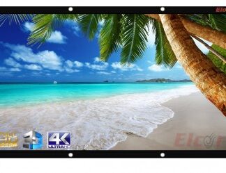 ELCOR Eyelets Projector screens 120 Inch-Diagonal, 6ft.Height x 8ft.width In 4:03 Aspect Ratio, Support HD,3D & 4K Technology