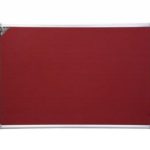 Elcor Pin-up Board, Lightweight Aluminium Frame, 2x3 Feet, Red