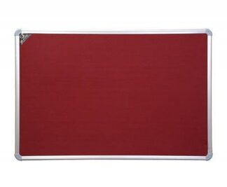 Elcor Pin-up Board, Lightweight Aluminium Frame, 2x3 Feet, Red