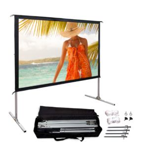 Fast-Folding Portable Projection Screen 100-Inch