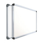 Clinux Mini Resin Coated 2 x 3 feet (non-magnetic) white writing board for Kids and Home (CWB2436), Lightweight Aluminum frame (Pack of 1)