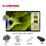 Rear projection screen Size 92-inch
