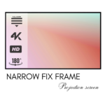 ELCOR, ezCinema ALR Fix frame Projection Screen 84-inch Diagonal In 16:09 Ratio, UHD/3D/4K Technology