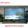 Rear projection fabric material 100-Inch