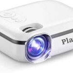 Play MP7 Advance Full HD LED WiFi 3D Mini Projector for 1080P Video Beamer Smart Phone Mirroring Airplay Portable Home Theater (4000 lm) Portable Projector (White/Black)