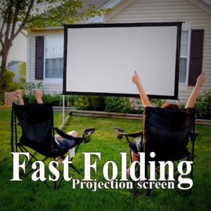 Fast Folding Projection Screen