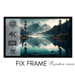 ELCOR PVC Soft perforated Fixed frame screen 200-Inch Diagonal In 16:10 format, 3D/4K tech Support