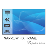 Elcor, Silver3D Narrow Fix frame screen 142-inch Diagonal In 16:10 Aspect Ratio, 3D/4K technology