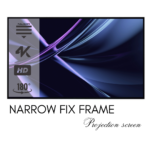 ELCOR, ezCinema Acoustically Transparent Fix frame screen 200-inch Diagonal In 16:10 Ratio, UHD/3D/4K Technology