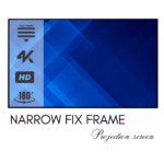 ELCOR, ezCinema Acoustically Fix frame projector screen 133-inch Diagonal In 16:9 Ratio, UHD/3D/4K Technology