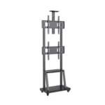 ELCOR lite series Mobile TV Stand/Trolley for LED/LCD 40-75″ with shelf [Model no. CLX-46VD]