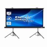 ELCOR lite series Dual tripod projection screen 120-Inch Diagonal, 4:03 format UltraHD/4k tech [Model no LS120INTPS]